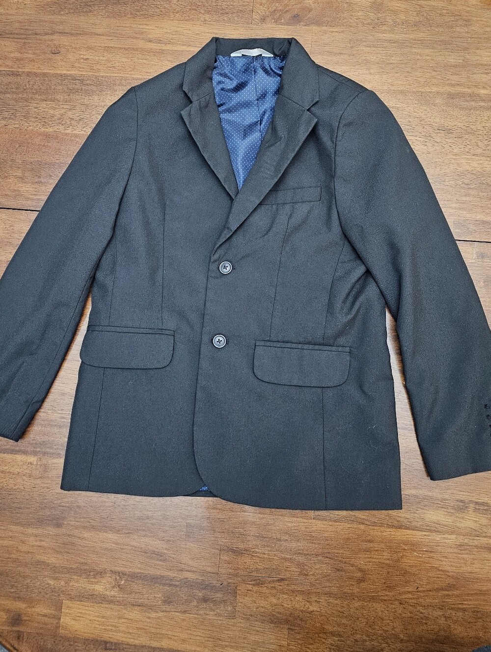Cat & Jack Boys Black Two-Button Blazer